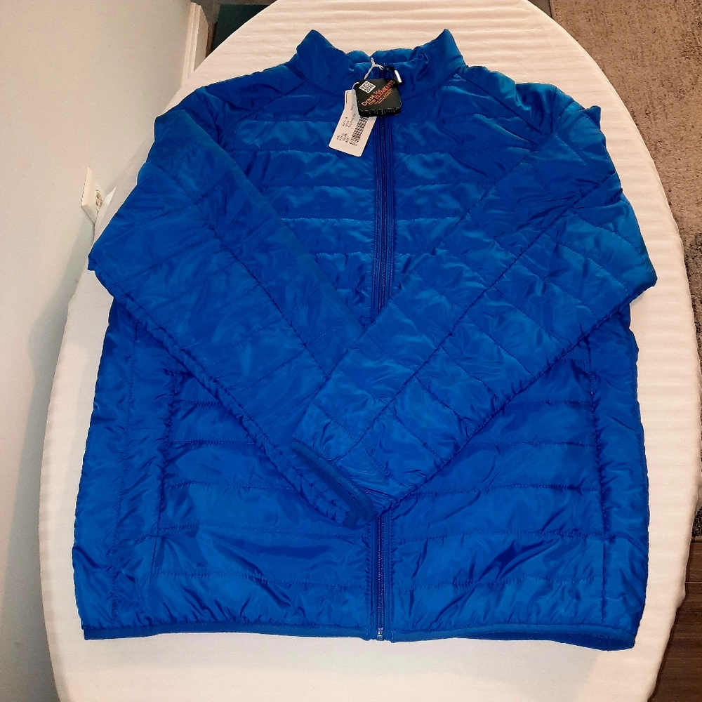 Mens Blue Puffer Jacket Size Large - Picture 11 of 12